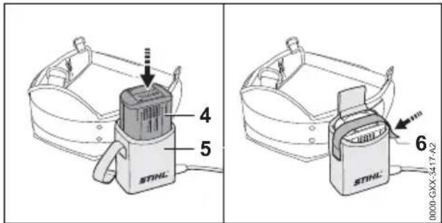 STIHL BGA 200 - Utilisation avec la ceinture pour batteries - 3