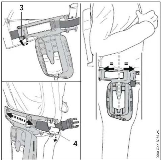 STIHL BGA 200 - Montare il sistema di trasporto comfort - 3