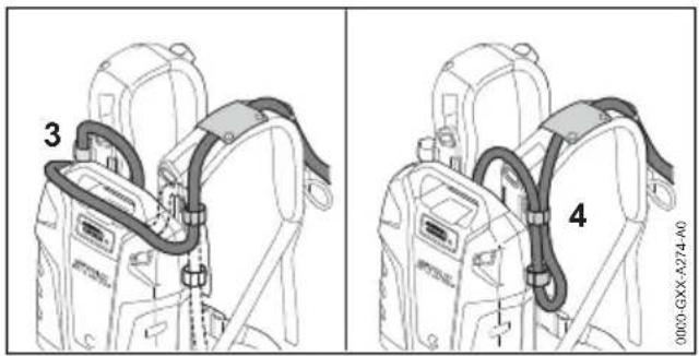 STIHL BGA 200 - Anschlussleitung verlegen und einstellen - 2