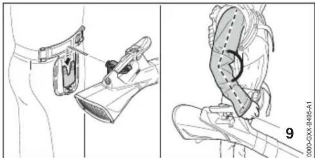 STIHL BGA 200 - Komfort-Tragsystem anbauen - 5