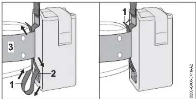 STIHL BGA 200 - Utilisation avec la ceinture pour batteries - 2