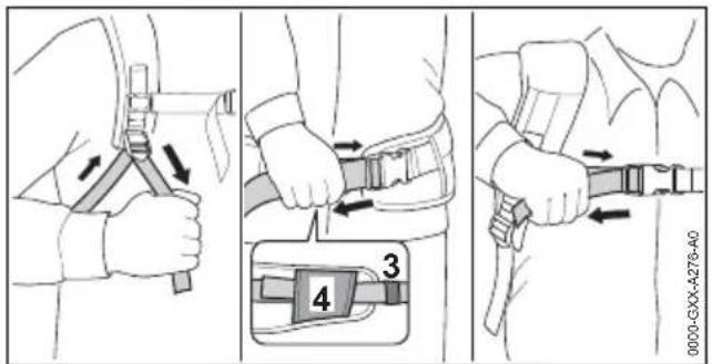 STIHL BGA 200 - Draagsysteem aanbrengen en afstellen - 2