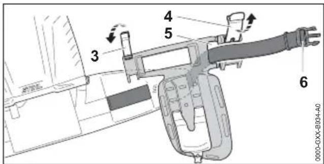 STIHL BGA 200 - Confort-draagsysteem monteren - 2