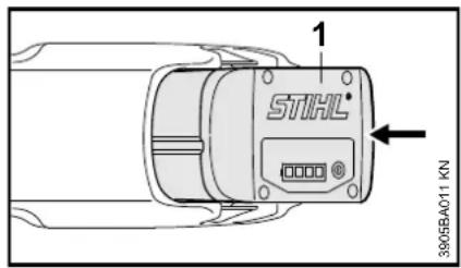 STIHL BGA 85 - Apparaat inschakelen - 1