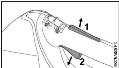 STIHL BGA 85 - A berendzés kikapcsolása - 1