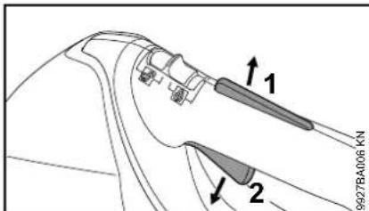 STIHL BGA 85 - Apparaat uitschakelen - 1