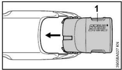 STIHL BGA 85 - Cover for Battery Compartment - 1