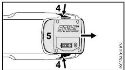 STIHL BGA 85 - Desligar o aparelho - 3