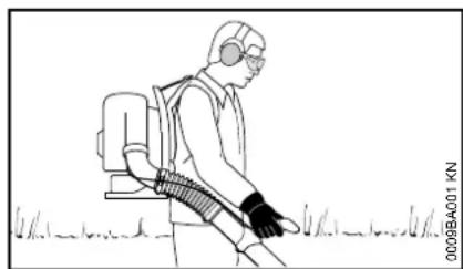 STIHL BR 700 - Utilisation du souffleur - 1