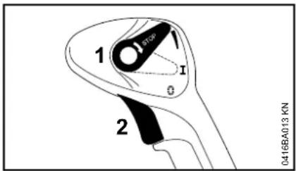 STIHL BR 700 - Chokeknop - 1