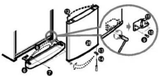 LG GC409GTQ - How to Reverse the Doors - 2