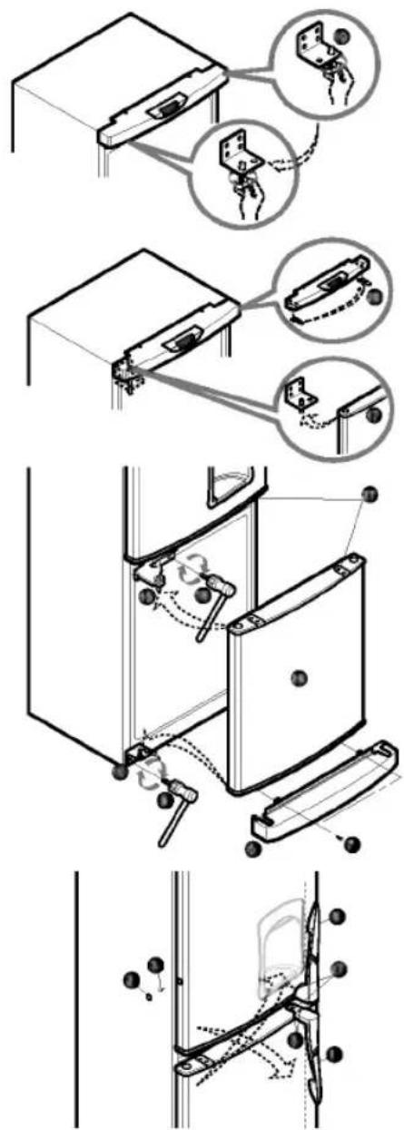 LG GC409GTQ - Comment inverser le sens d'ouverture des Portes - 2
