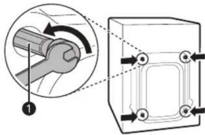 LG F0L2CRV2T2C - Retirer les boulons d'assemblage - 1