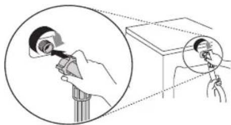 LG F0L2CRV2T2C - Connecting Hose to the Appliance - 1