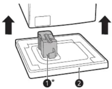 LG F0L2CRV2T2C - Lifting the Appliance Off the Foam Base - 1
