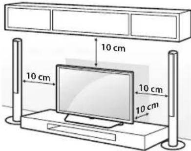 LG OLED65E7T - 將電視架設在桌面 - 1