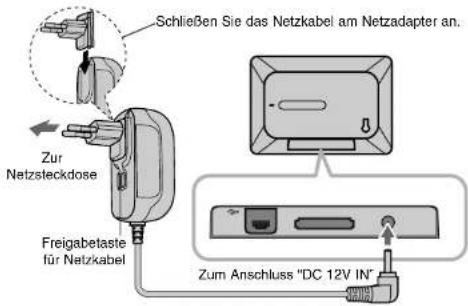LG PF391P - Netzkabel anschlieBen - 1