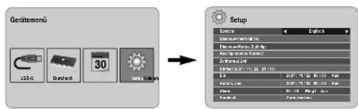 LG PF391P - Bedienungen im Gerätemenu - 2
