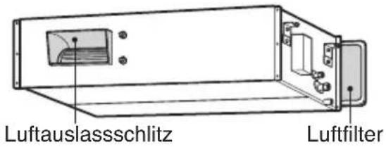 Luftauslassschlitz Luftfilter