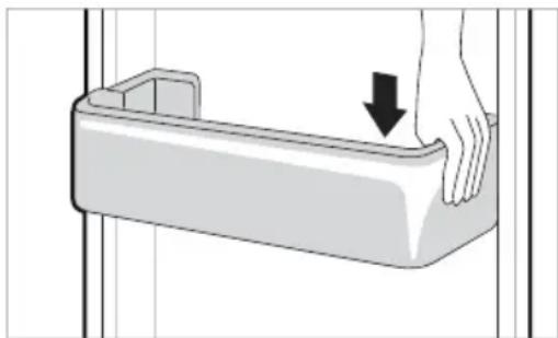 LG GBD62PZYFN - De mand van de koelkastdeur terugplaatsen - 1