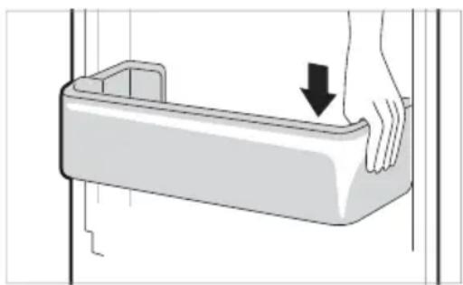 LG GBD62PZYFN - Refitting the Fridge Door Basket - 1