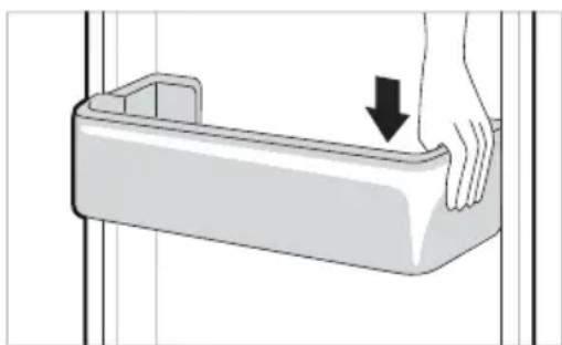 LG GBD62PZYFN - Remontage du panier de porte du réfrigérateur - 1