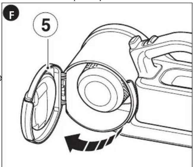 BLACK & DECKER PHV1410 - Limpieza del deposito de polvo y los filtros (fig. F - K) - 2