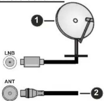 HITACHI 43HAE4251 - Parte posteriore della TV - 1