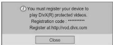 LG 32LN5130 - DivX® VOD Registration - 1