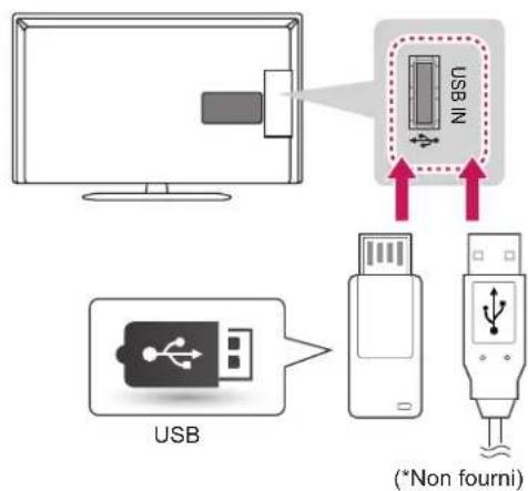 LG 32LN5130 - Connexion d'un périphérique USB - 1