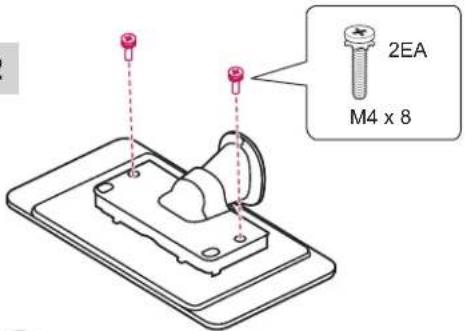 LG 32LN5130 - Fixation de la tablette du support - 2
