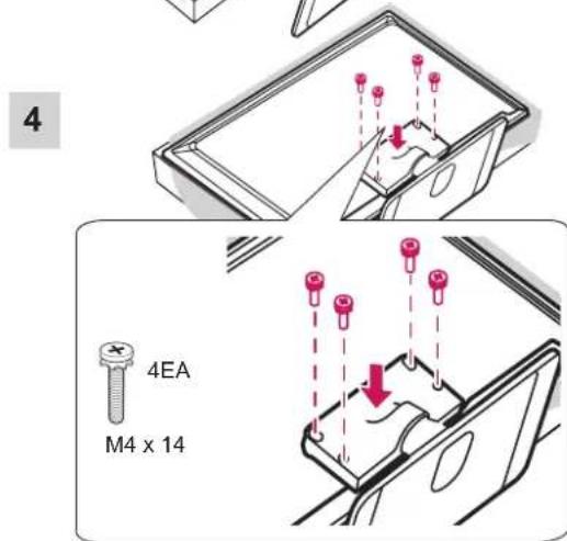 LG 32LN5130 - Fixation du support - 7