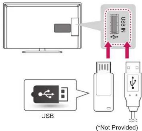 LG 32LN5130 - USB connection - 1