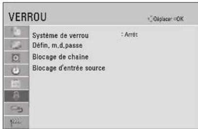 LG 32LN5130 - Paramètres VERROU - 1