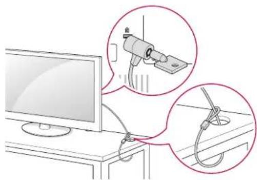 LG 32LN5130 - Utilisation du système de sécurité Kensington - 1