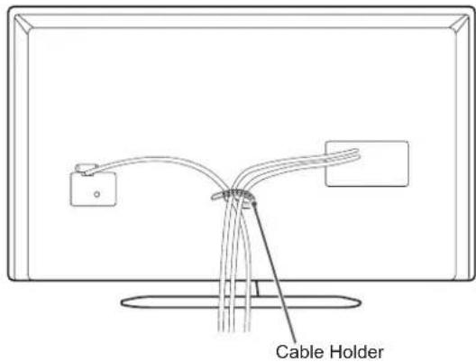 LG 32LN5130 - Tidying cables - 1