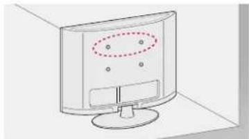 LG 32LN5130 - Securing the TV to a wall - 1