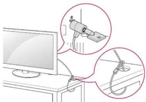 LG 32LN5130 - Using the Kensington security system - 1