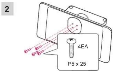 LG 32LN5130 - Fixation du support - 3