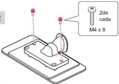 LG 32LN5130 - Fixar a prateleira - 2