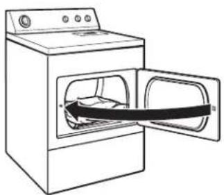 Crosley CED147SDW - Charger la sécheuse - 1