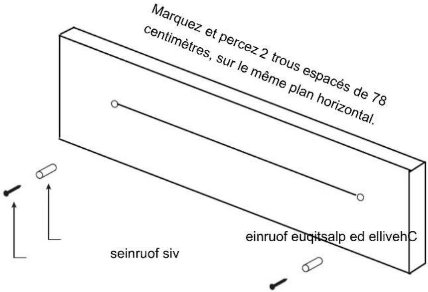 Proscan PSB379 - Fixation sur un mur de briques - 1