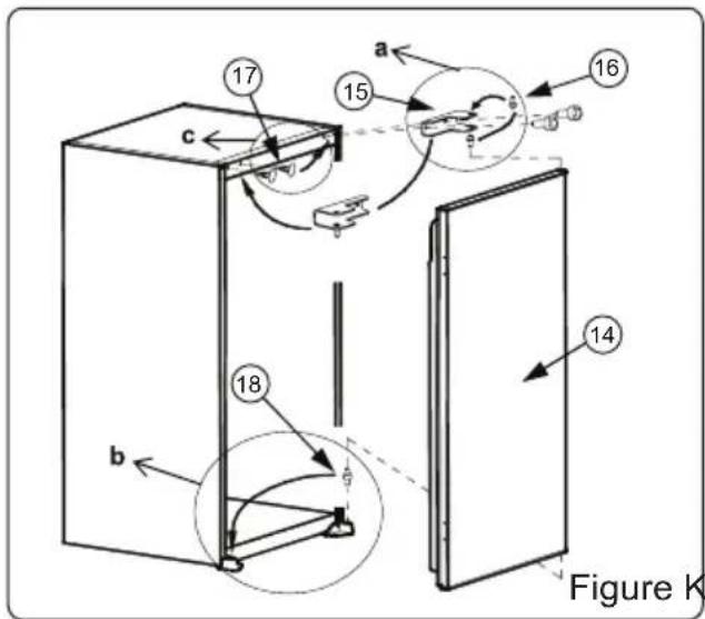 TELEFUNKEN TFEKS88X10 - Installation instaructions and door reversibility - 10