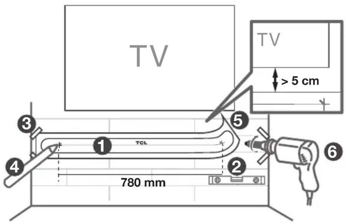 TCL Alto 8i TS8111 - Monter votre barre de son sur le mur - 2