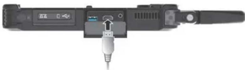 Getac A140 - Branchement d'un moniteur - 1