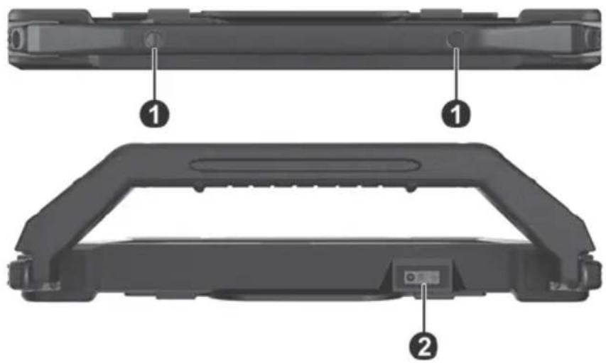 Getac A140 - Composants du dessus - 1