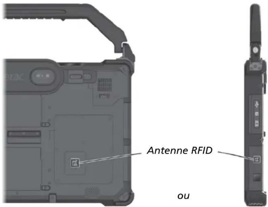 Getac A140 - Utilisation du lecteur NFC/RFID (optionnel) - 1