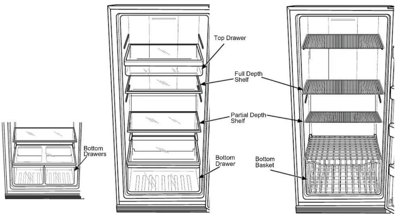 GE FUF14SMRWW - Adjustable Shelves - 1
