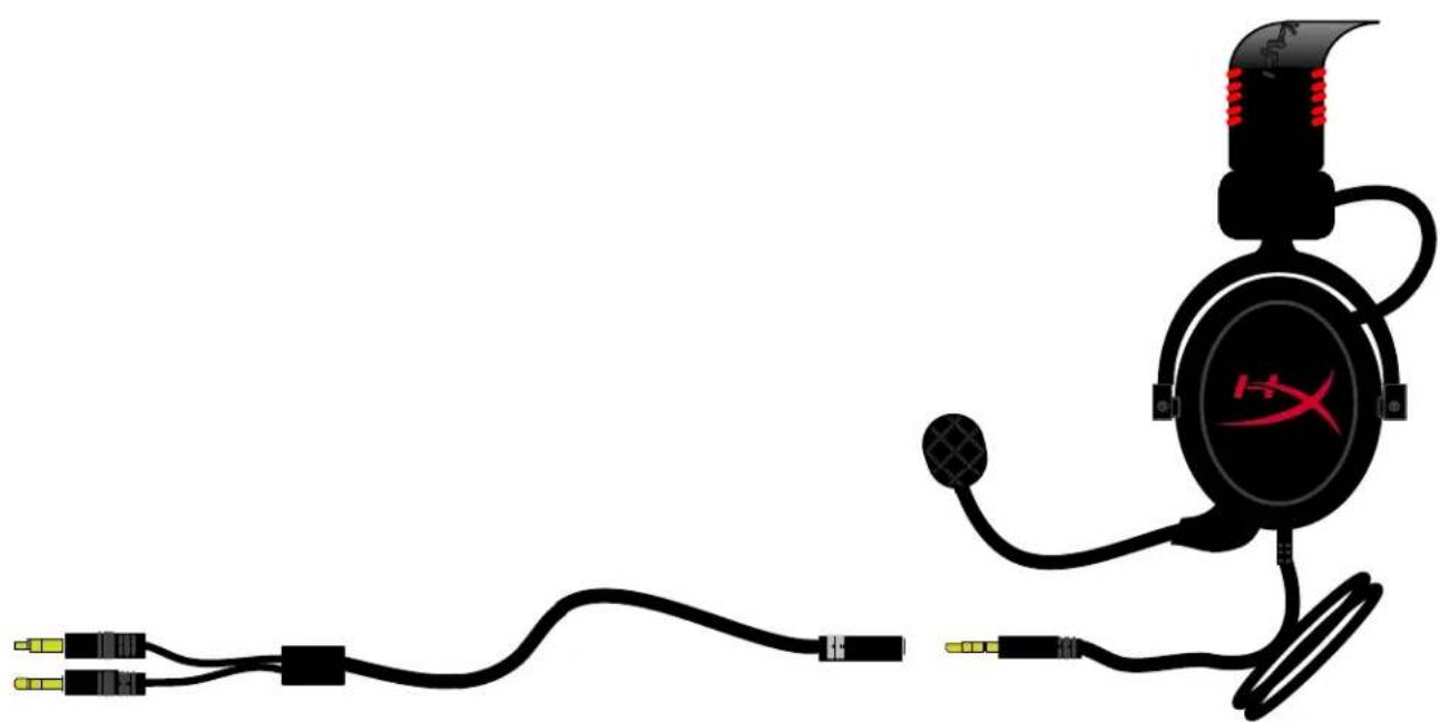 KINGSTON HyperX Cloud Core - การใช้งาน (สาย Dw่าง PC) - 1