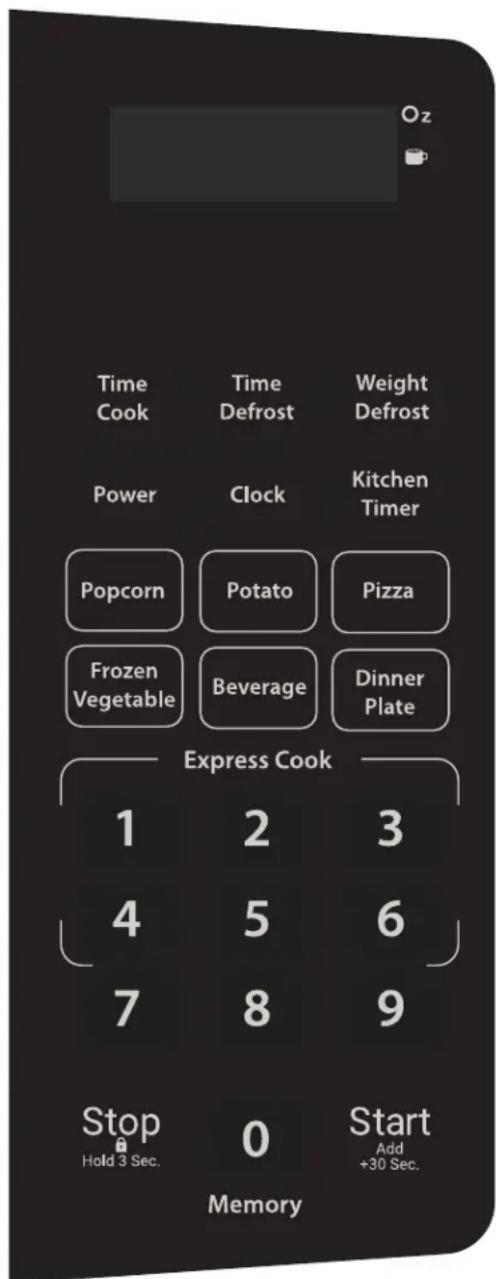 DANBY DBMW0920BBB - CONTROL PANEL - 1